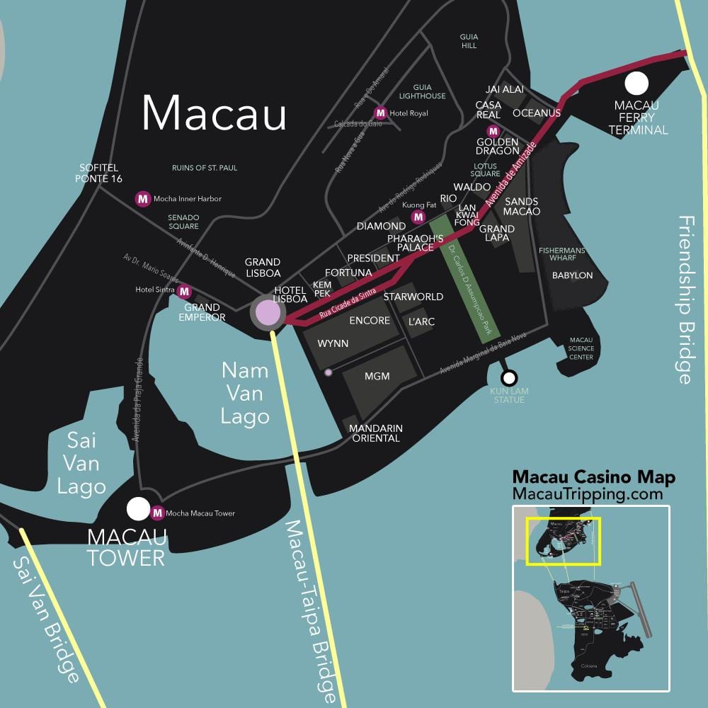 kart Makao, Çin casino