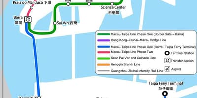 Metro xəritəsi Makao 