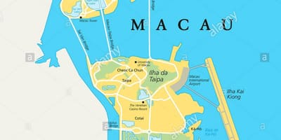 Makao, Çin xəritəsi